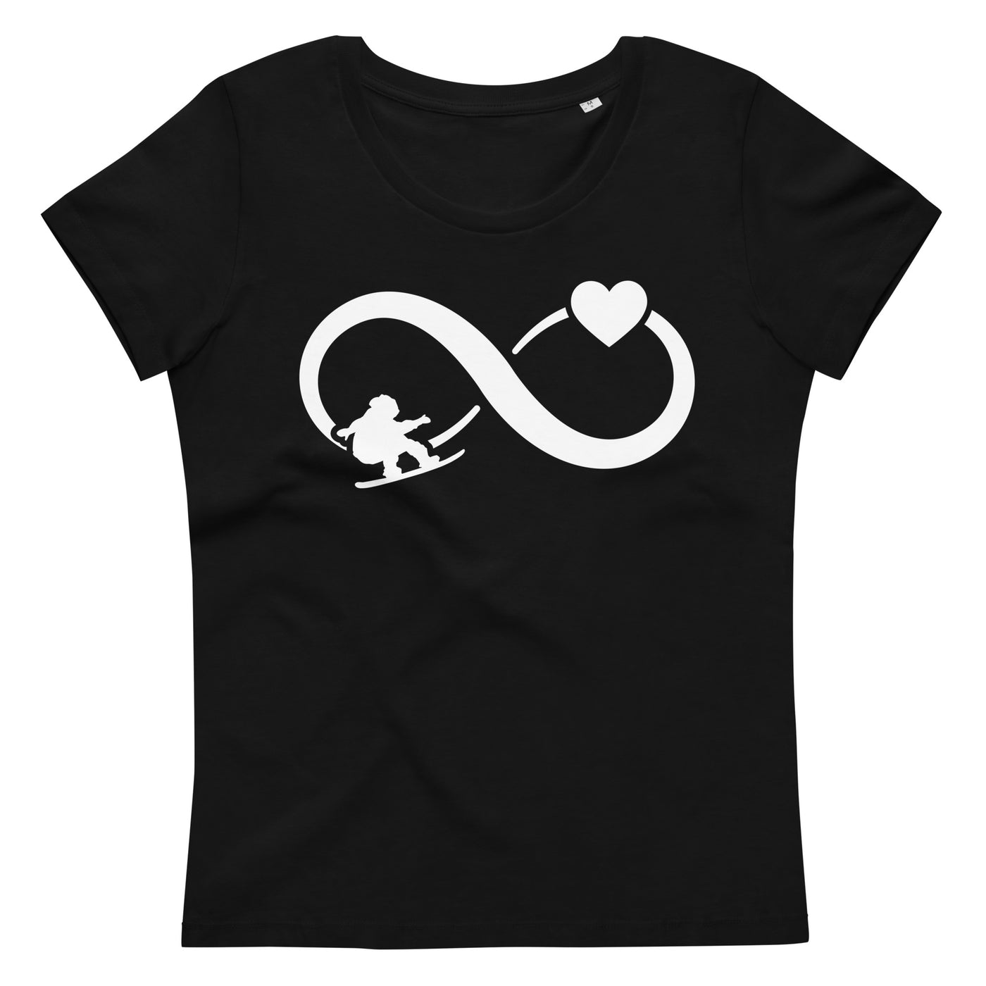 Infinity Heart and Snowboarding - Damen Premium Organic T-Shirt snowboarden xxx yyy zzz Default Title