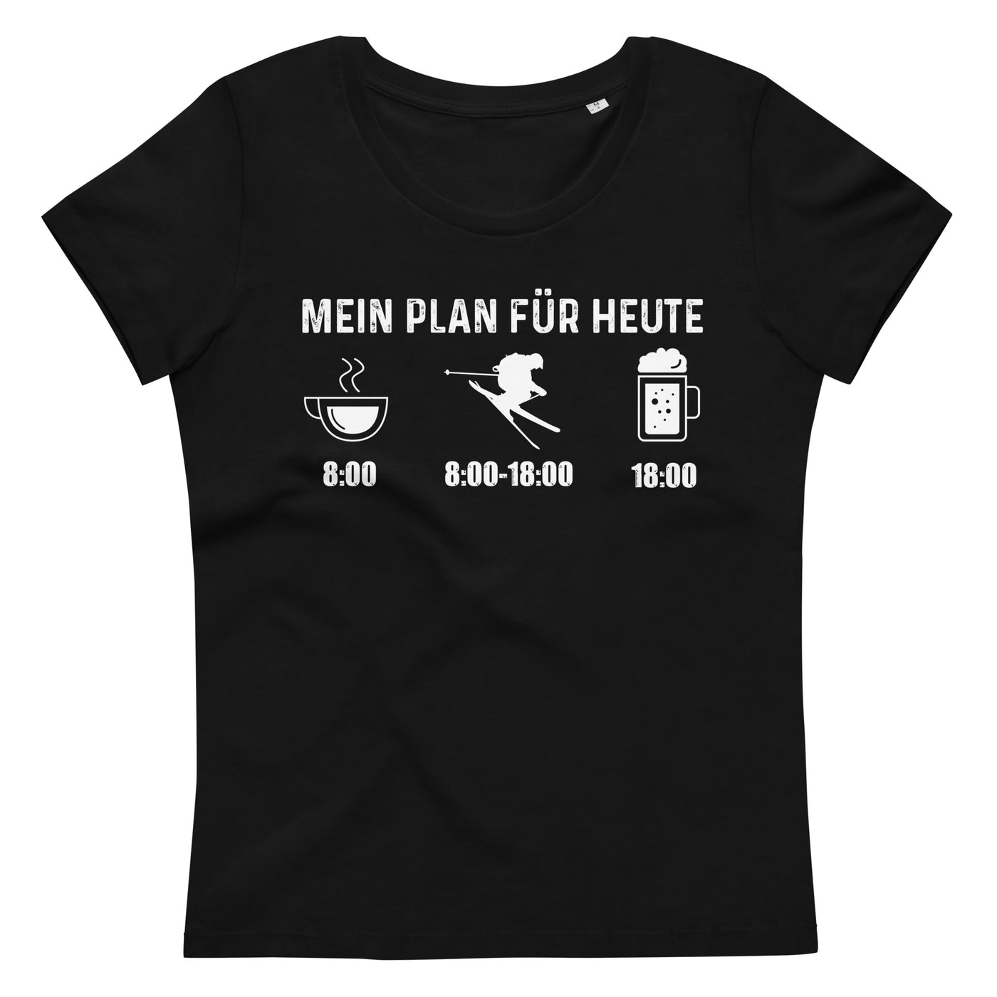 Mein Plan Für Heute - Damen Premium Organic T-Shirt klettern ski xxx yyy zzz 2XL