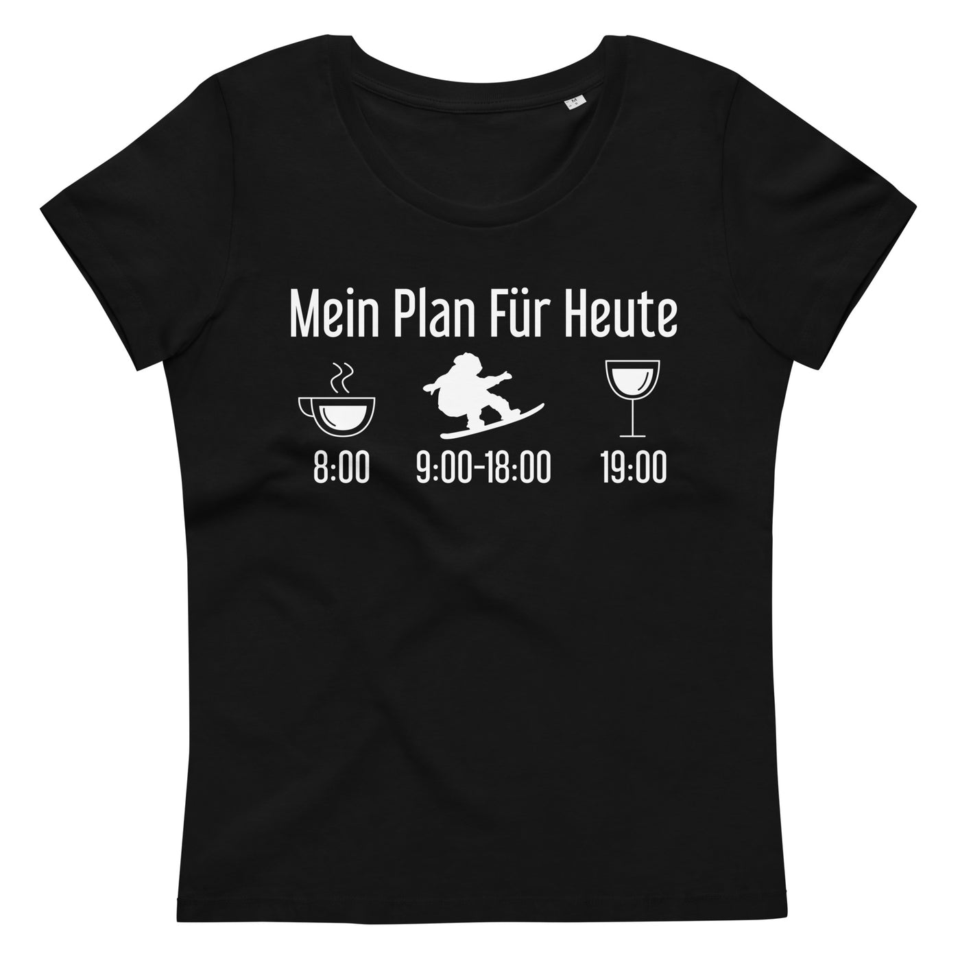 Mein Plan Für Heute - Damen Premium Organic T-Shirt snowboarden xxx yyy zzz 2XL