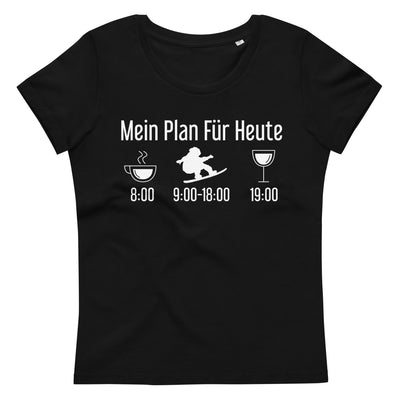 Mein Plan Für Heute - Damen Premium Organic T-Shirt snowboarden xxx yyy zzz 2XL