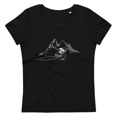 Mountainbiker fährt Downhill - (M) - Damen Premium Organic T-Shirt xxx yyy zzz 2XL