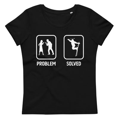 Problem Solved - Mann Skifahren - Damen Premium Organic T-Shirt klettern ski xxx yyy zzz 2XL