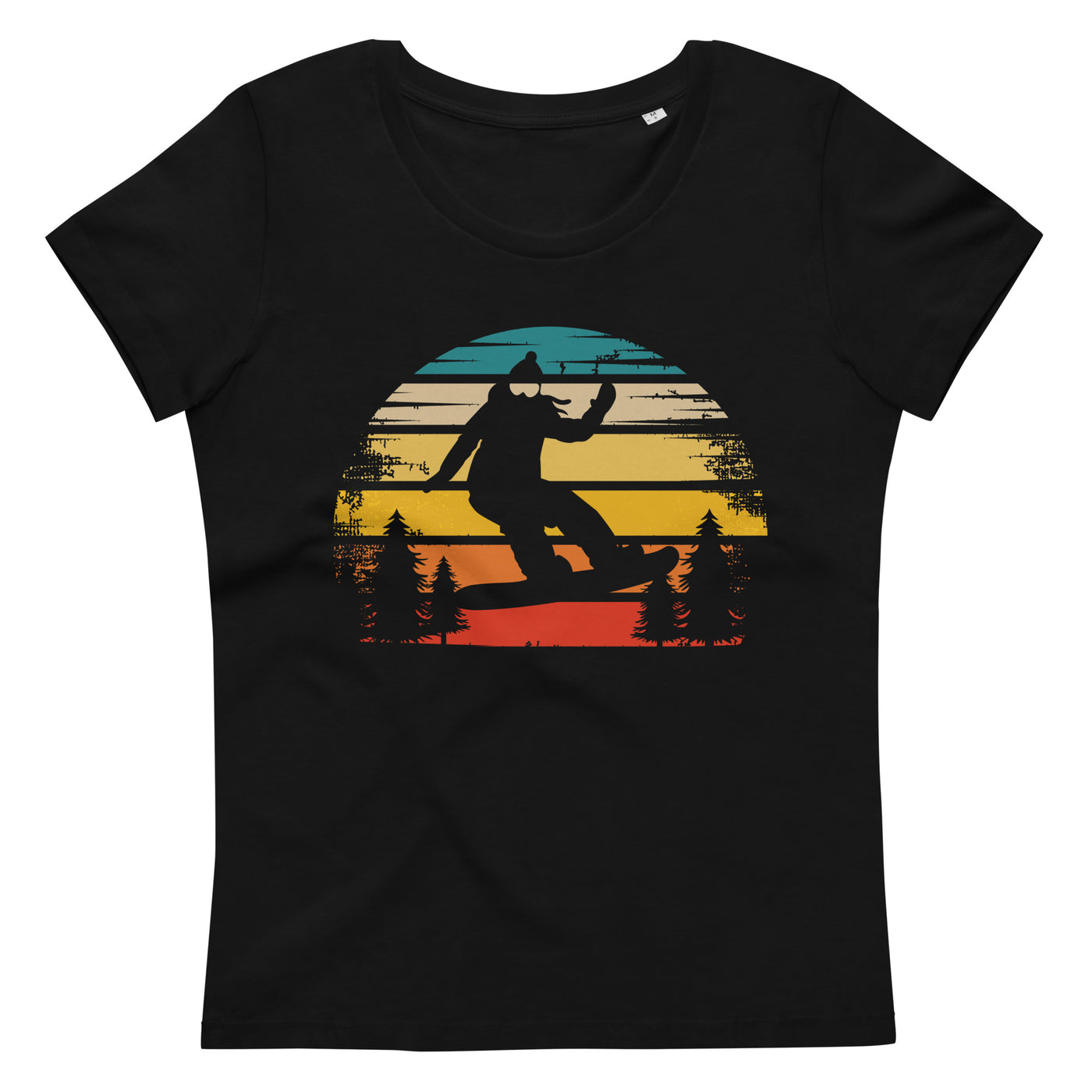 Retro Sonne und Snowboarding - Damen Premium Organic T-Shirt snowboarden xxx yyy zzz 2XL