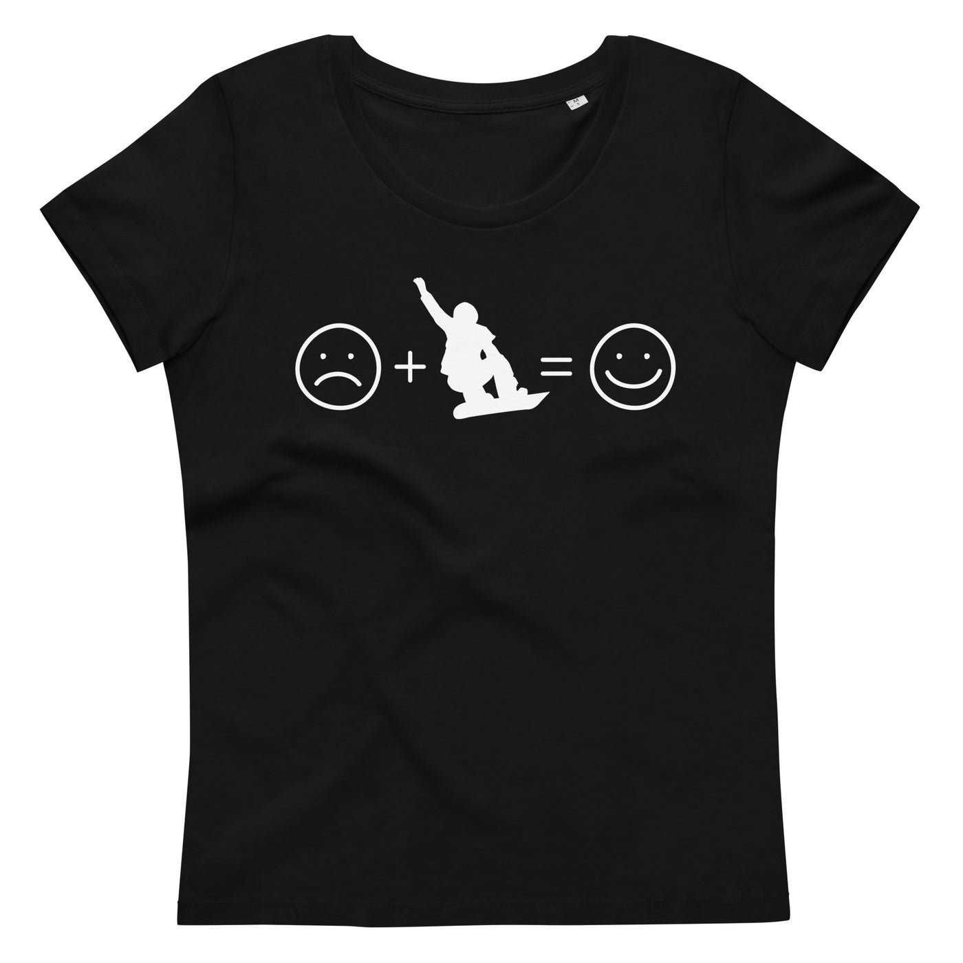 Lächelndes Gesicht und Snowboarding - Damen Premium Organic T-Shirt snowboarden xxx yyy zzz 2XL