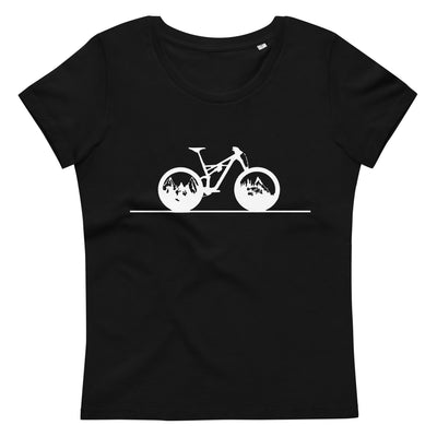 Gerade Linie - Berge - Radfahren - Damen Premium Organic T-Shirt fahrrad xxx yyy zzz 2XL