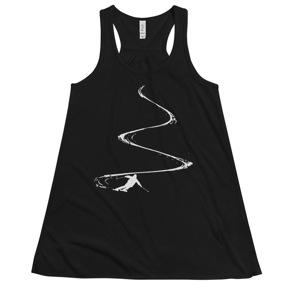 Skibrettln - Damen Tanktop ski Schwarz