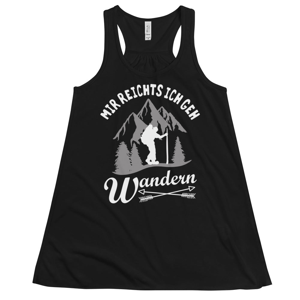 Mir reichts ich geh wandern - Damen Tanktop wandern Schwarz