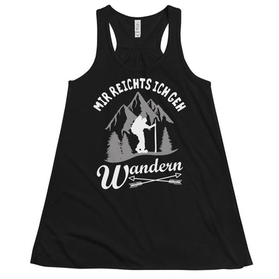 Mir reichts ich geh wandern - Damen Tanktop wandern Schwarz