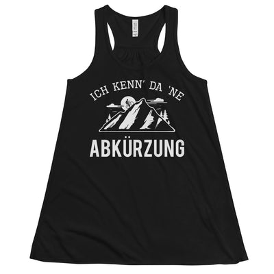 Ich kenn da ne Abkürzung - Damen Tanktop mountainbike Schwarz