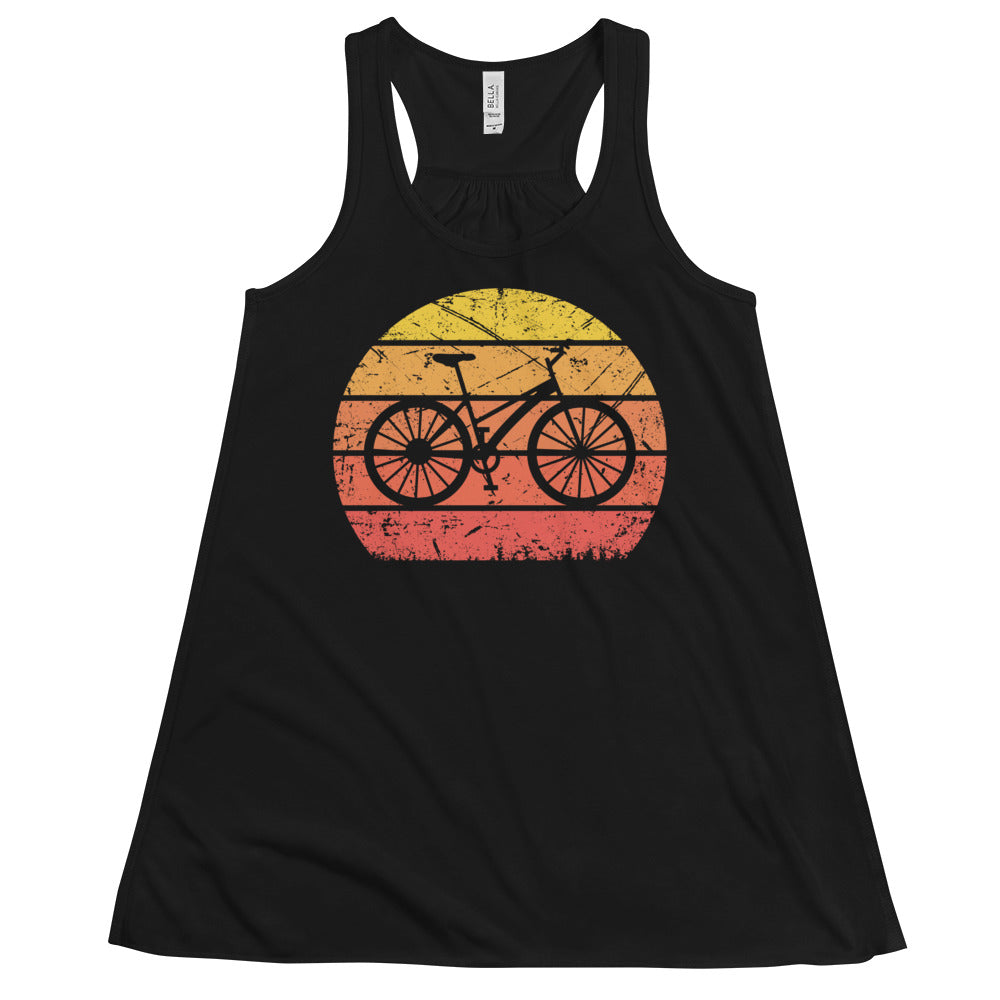 Vintage Sun and Cycling - Damen Tanktop fahrrad Schwarz