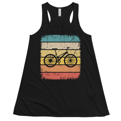 Vintage Square and Cycling - Damen Tanktop fahrrad Schwarz