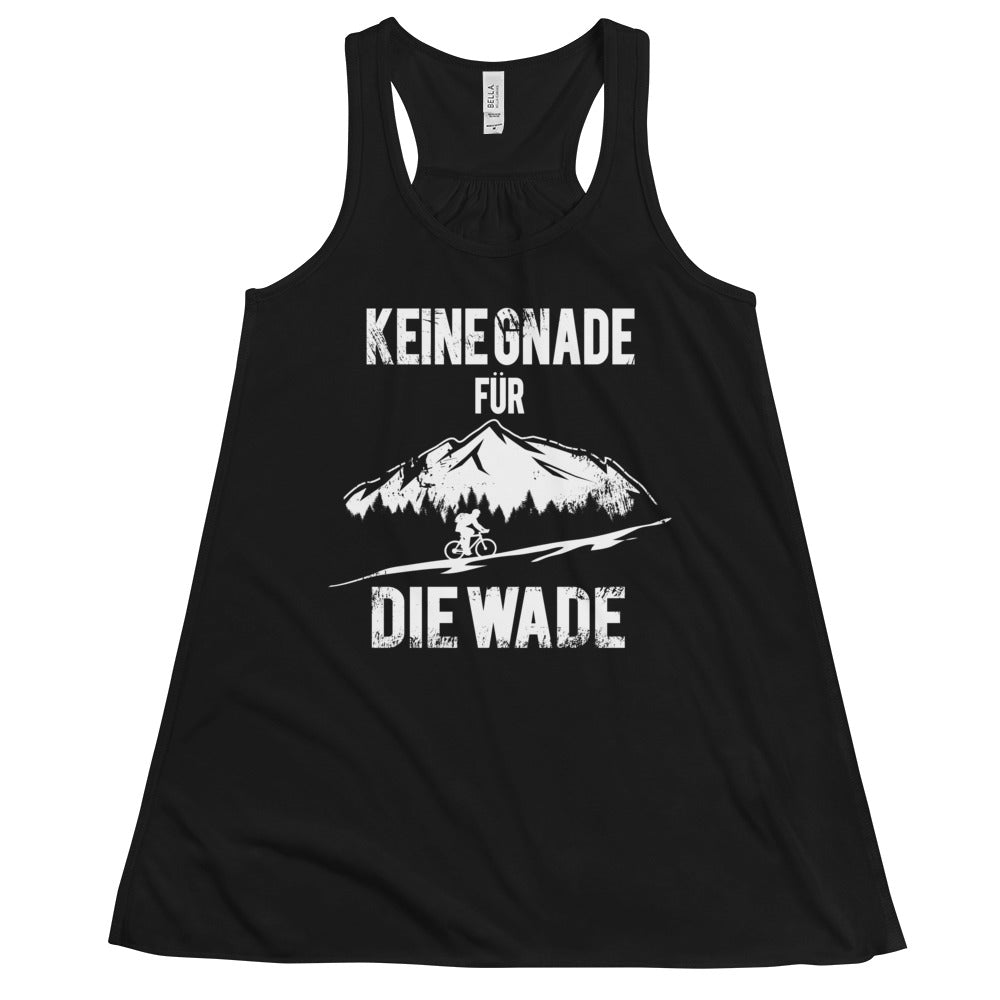 Keine Gnade - für die Wade - Damen Tanktop fahrrad mountainbike Schwarz