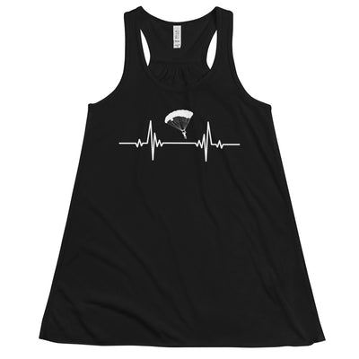 Heartbeat adventure sport of flying paragliders - Damen Tanktop berge Schwarz