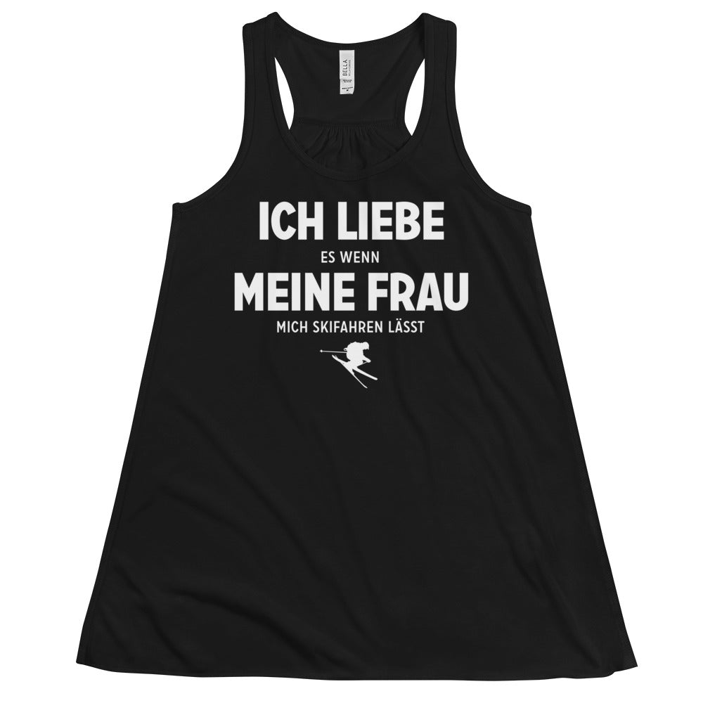 Ich Liebe Es Wenn Meine Frau Mich Skifahren Lasst - Damen Tanktop klettern ski xxx yyy zzz Black