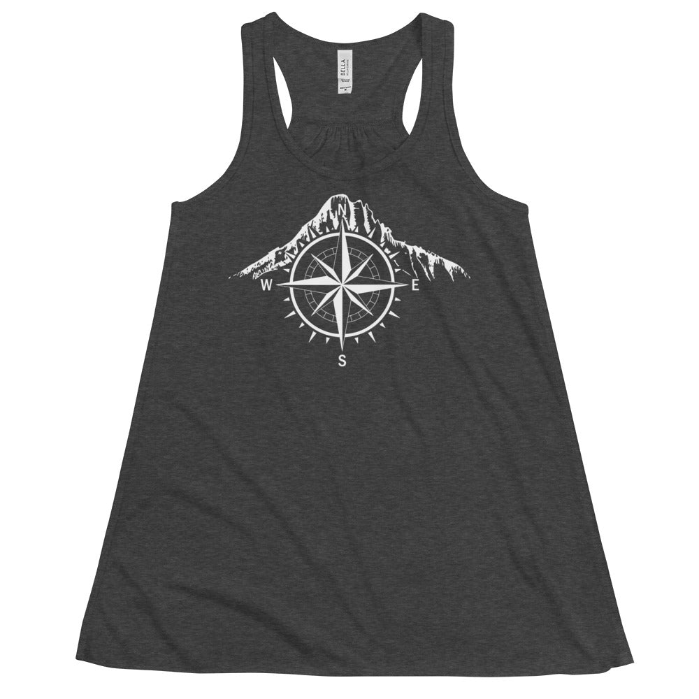 Compass - Mountain - Damen Tanktop berge Dark Grey Heather