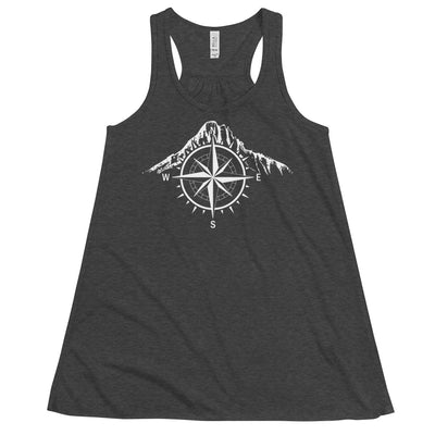 Compass - Mountain - Damen Tanktop berge Dark Grey Heather