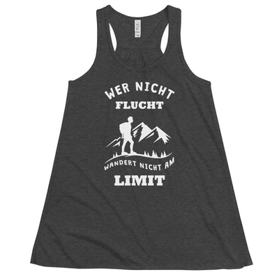 Wer nicht flucht wandert nicht am Limit - Damen Tanktop berge Dark Grey Heather