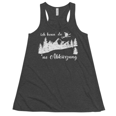 Ich kenn' da 'ne Abkürzung - Damen Tanktop klettern ski xxx yyy zzz Dark Grey Heather