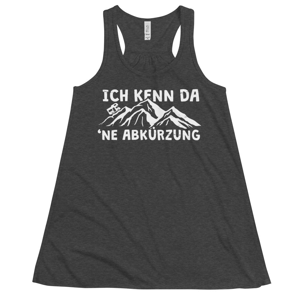 Ich kenn da ne Abkürzung - Wohnmobil - Damen Tanktop camping xxx yyy zzz Dark Grey Heather