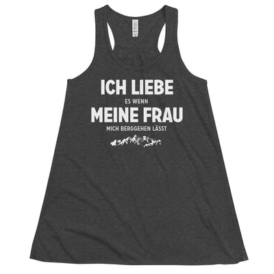 Ich Liebe Es Wenn Meine Frau Mich Berggehen Lasst - Damen Tanktop berge xxx yyy zzz Dark Grey Heather