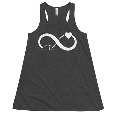 Infinity Heart and Camping 1 - Damen Tanktop camping xxx yyy zzz Dark Grey Heather