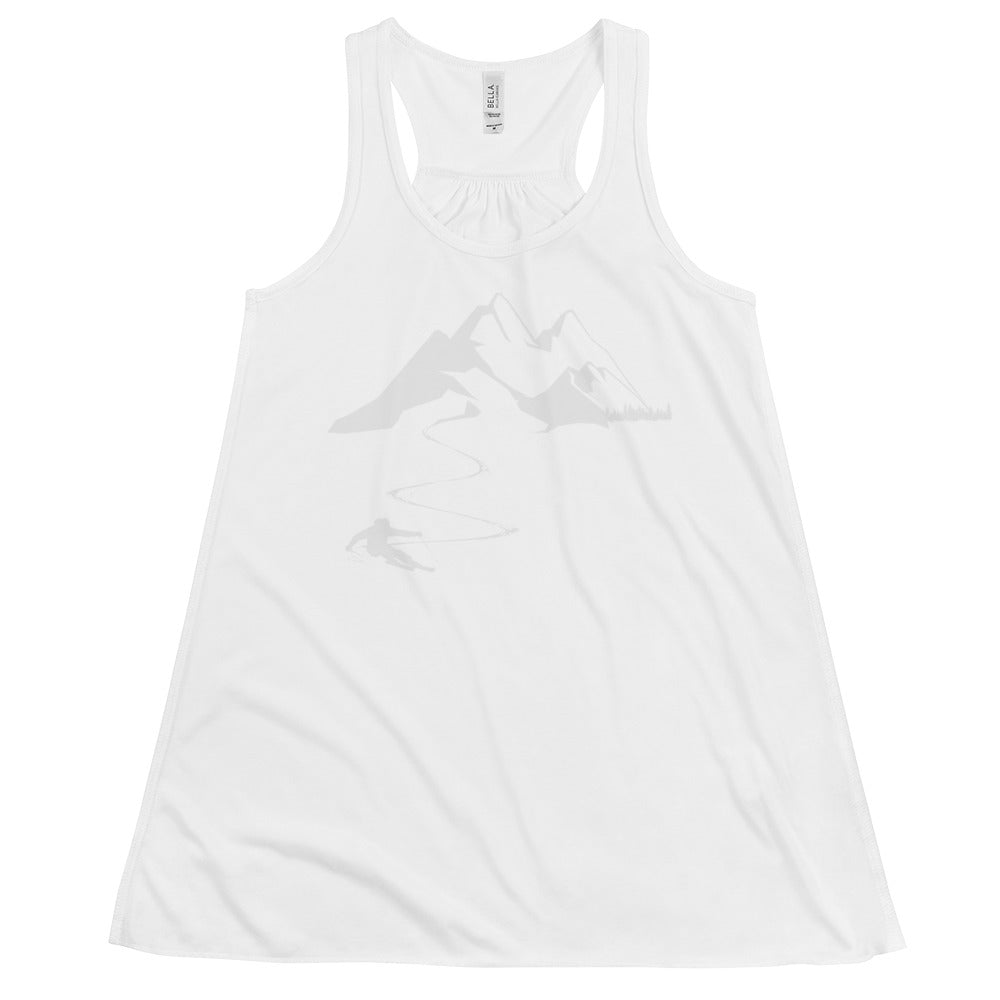 Skisüchtig - Damen Tanktop ski Weiß M