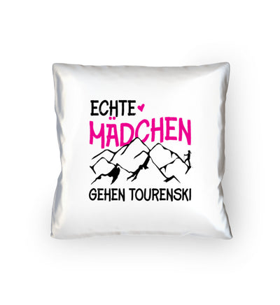 Echte Mädchen gehen Tourenski - Kissen (40x40cm) mountainbike Default Title