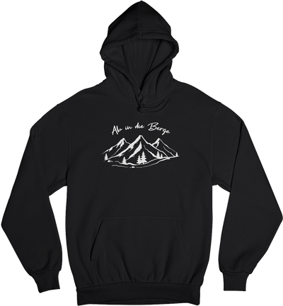 Ab in die Berge - Unisex Organic Hoodie berge wandern Schwarz