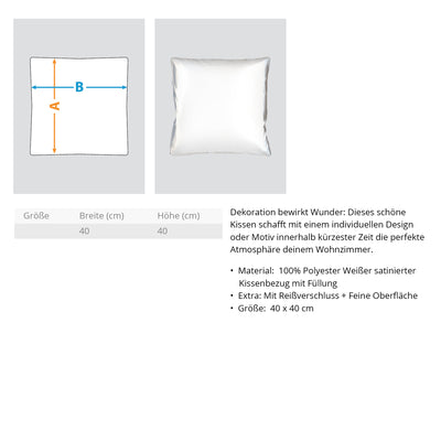 Tourenbegeistert - Kissen (40x40cm) mountainbike wandern