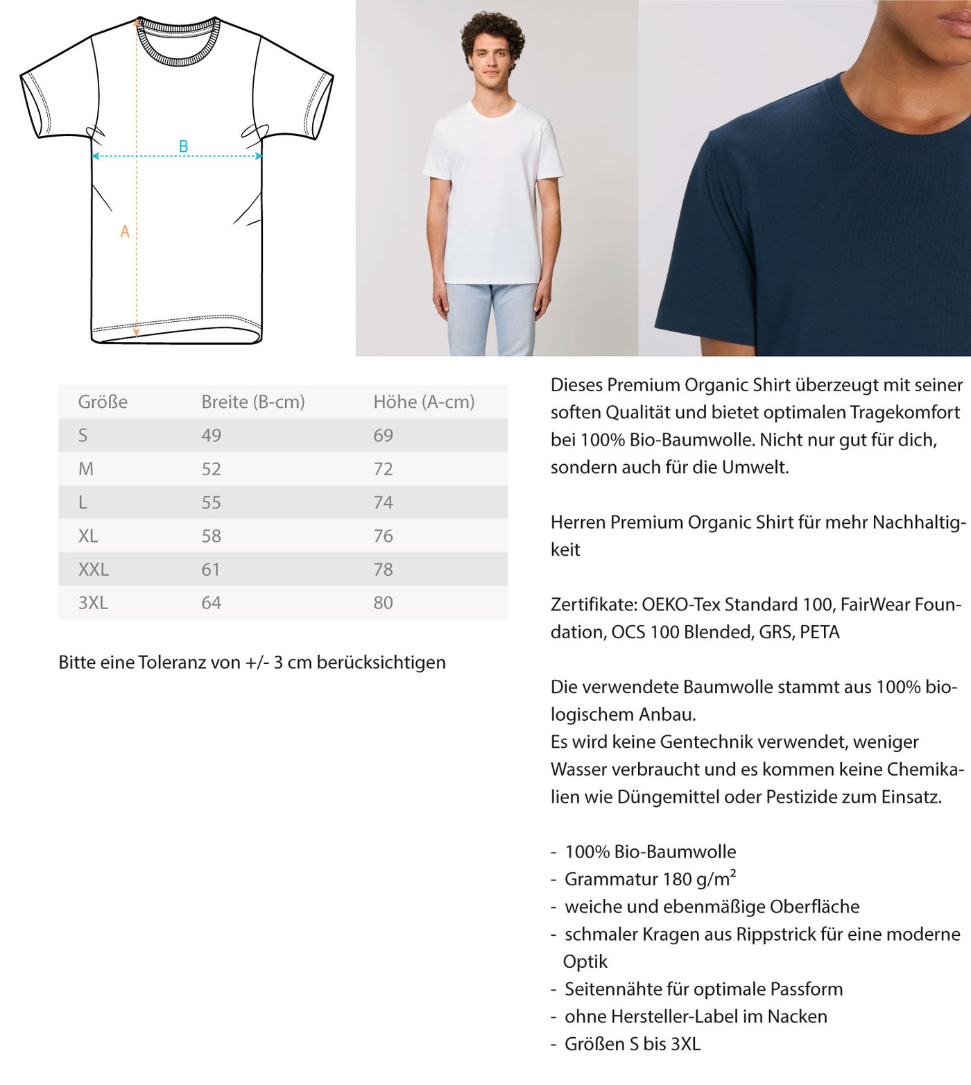 Ehemann, Vater, Snowboarder, Held - Herren Premium Organic T-Shirt snowboarden