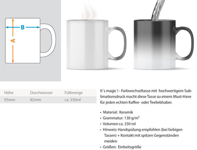 Keep calm and go cycling - Zauber Tasse fahrrad