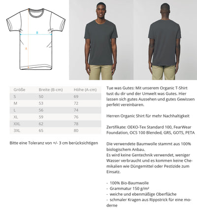 Tourenbegeisterung - Herren Organic T-Shirt wandern