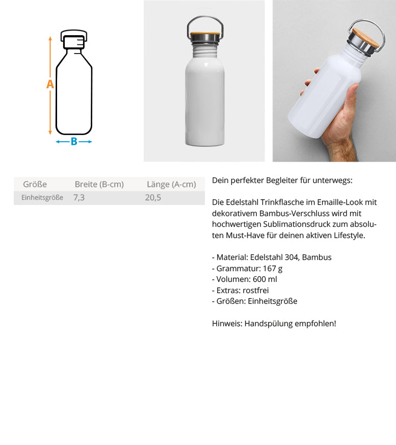 Wer nicht stürzt - fährt nicht am Limit - Edelstahl Trinkflasche mountainbike