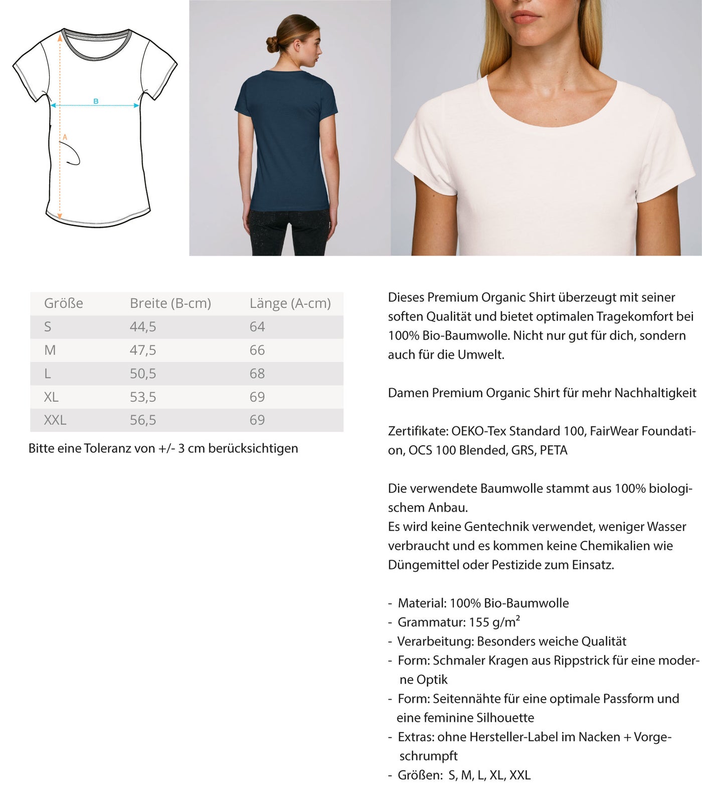 Wer nicht flucht wandert nicht am Limit - Damen Premium Organic T-Shirt berge