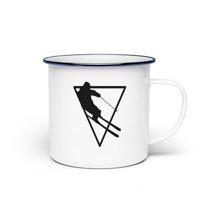 Skifahrer Geometrisch - Emaille Tasse ski Default Title