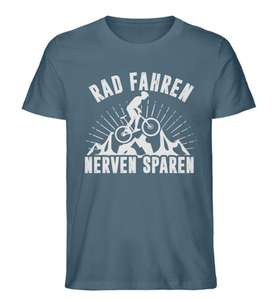 Rad fahren Nerven sparen - Herren Premium Organic T-Shirt fahrrad Stargazer