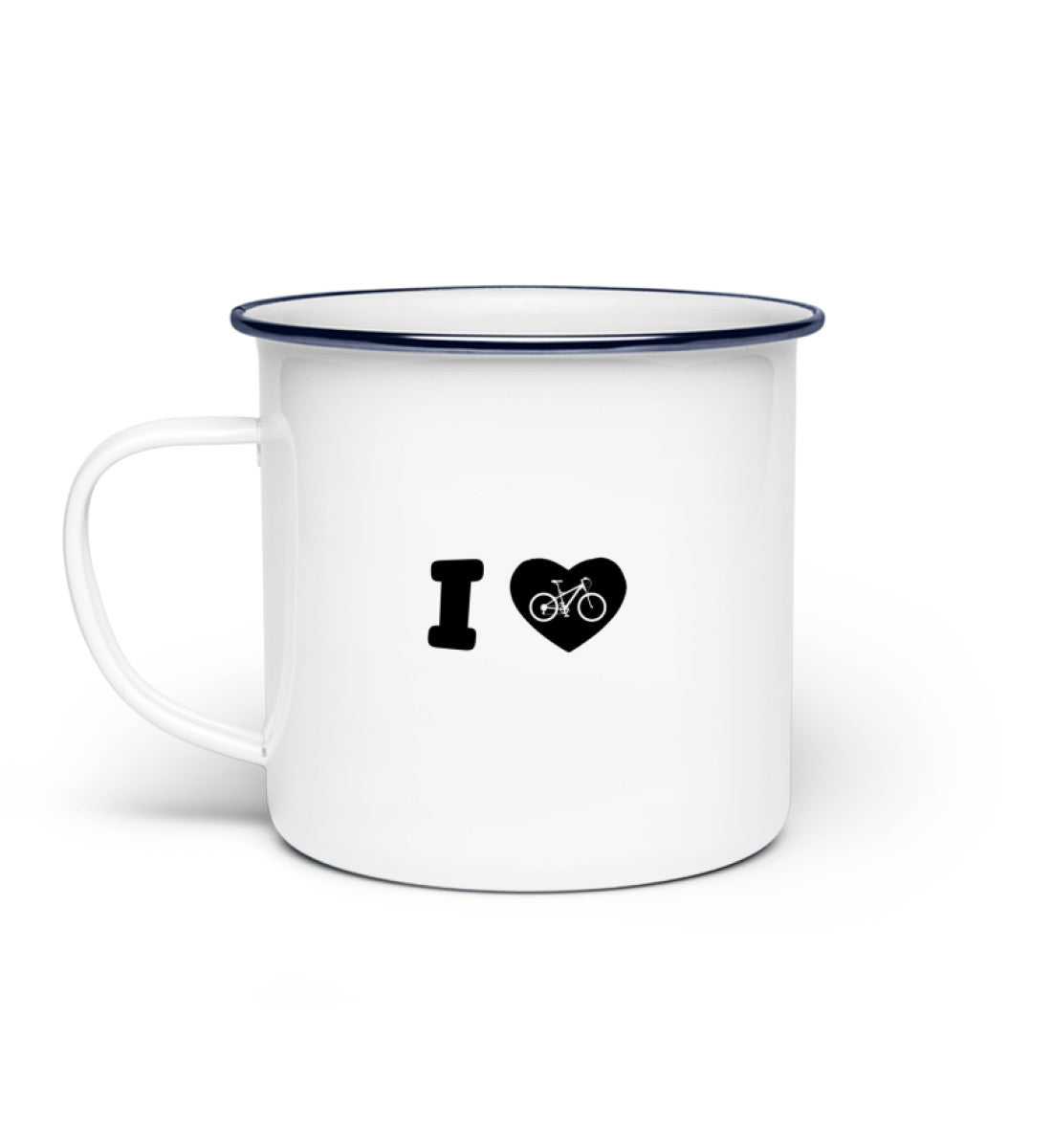 I Love Fahrrad - Emaille Tasse fahrrad mountainbike Default Title