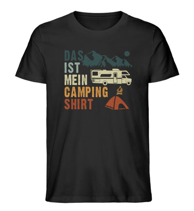 Das ist mein Camping Shirt - Herren Organic T-Shirt camping Schwarz