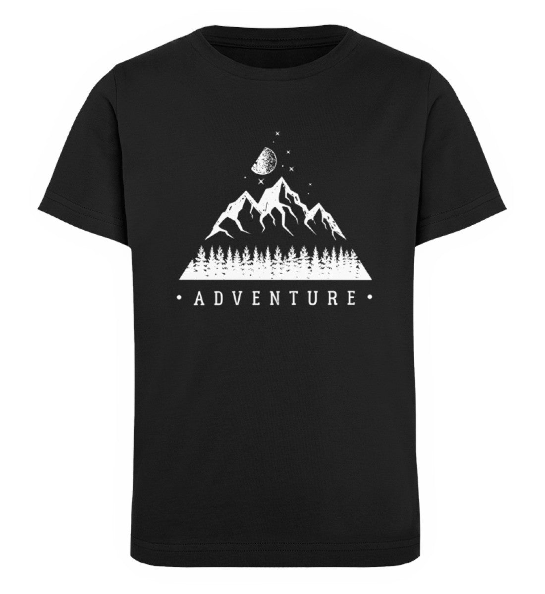 Adventure - Kinder Premium Organic T-Shirt berge camping wandern Schwarz