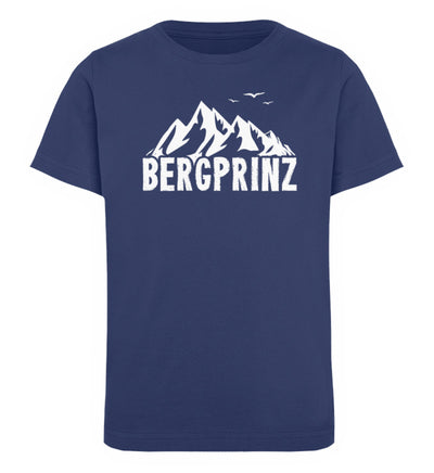 Bergprinz - Kinder Premium Organic T-Shirt berge Navyblau