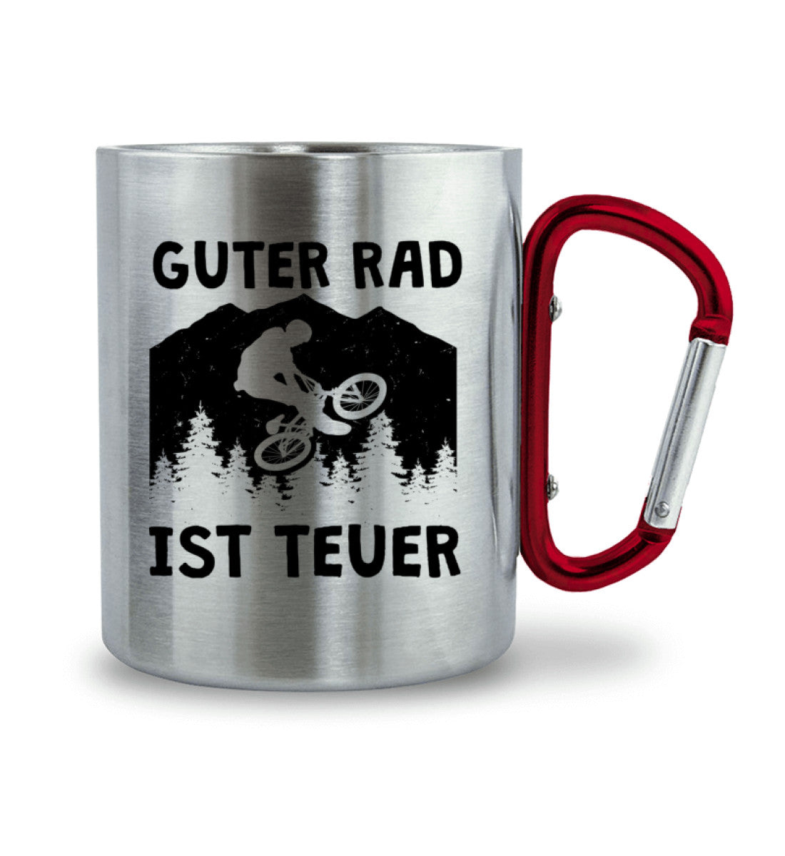 Guter Rad ist teuer. - Karabiner Tasse fahrrad mountainbike 330ml