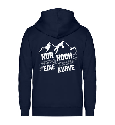 Nur noch eine Kurve - (B.W.) - Unisex Premium Organic Sweatjacke berge wandern Navyblau