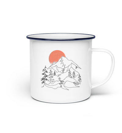 Berglandschaft - Emaille Tasse berge Default Title