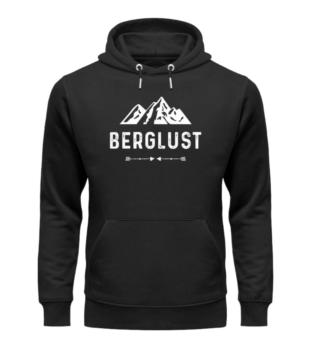 BERGLUST - Unisex Premium Organic Hoodie berge wandern Schwarz