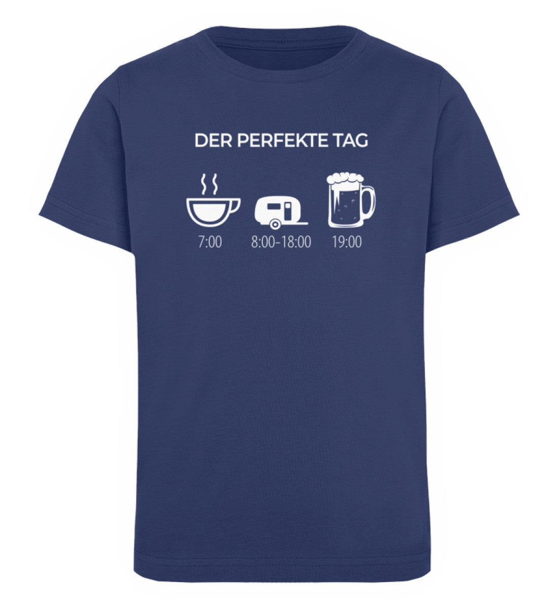 Der perfekte Camping Tag - Kinder Premium Organic T-Shirt camping Navyblau