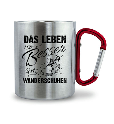 Leben besser in Wanderschuhen - Karabiner Tasse wandern 330ml