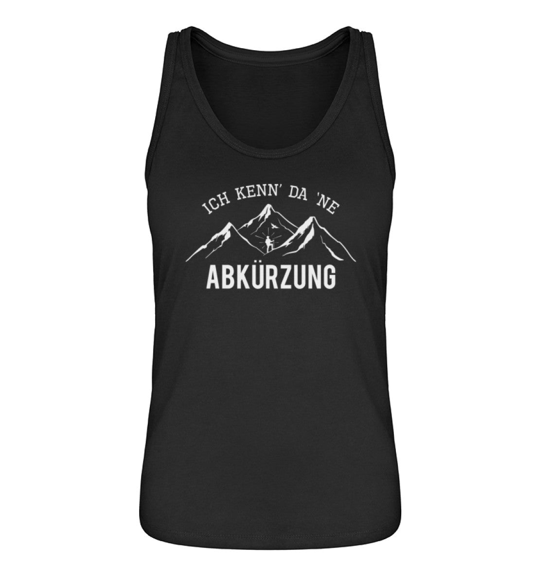 Ich kenne da ne Abkürzung - Damen Organic Tanktop' berge wandern Schwarz