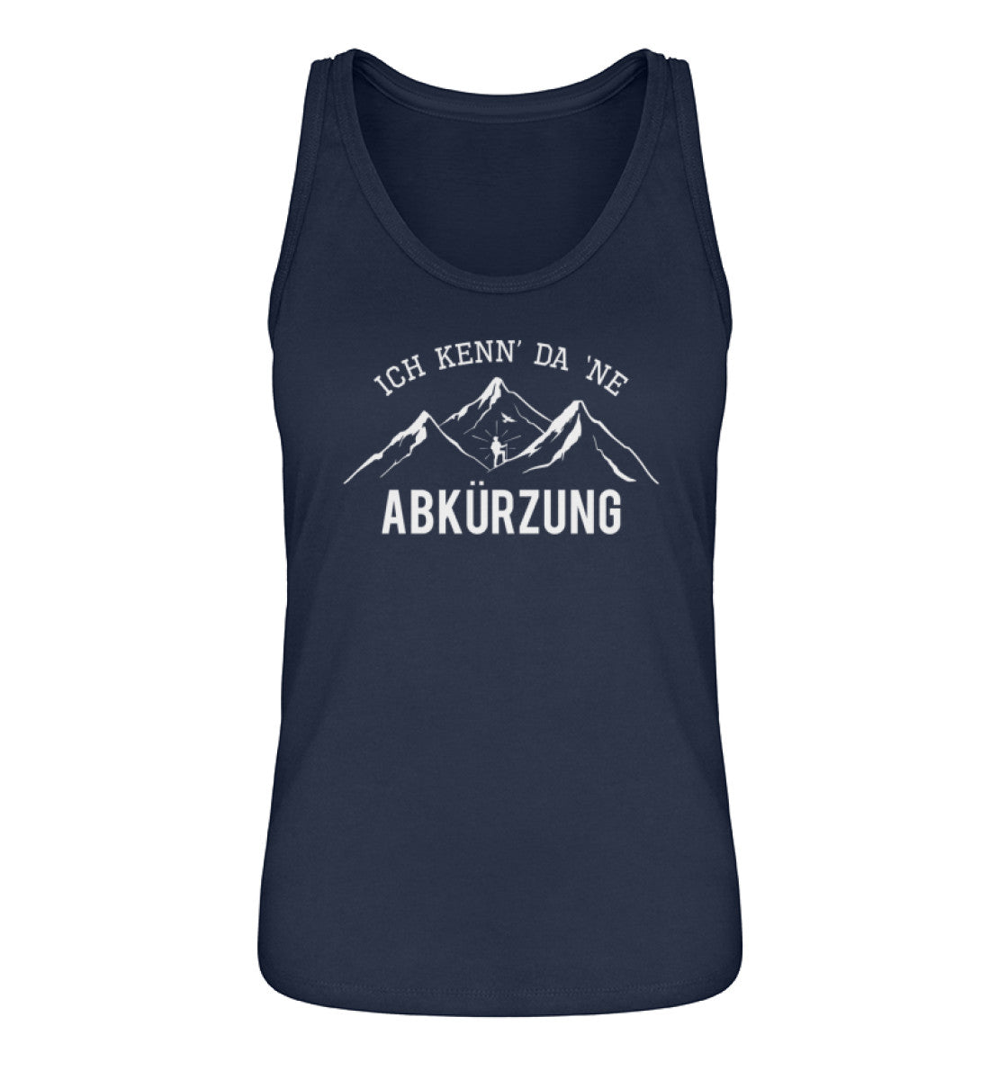 Ich kenne da ne Abkürzung - Damen Organic Tanktop' berge wandern Navyblau