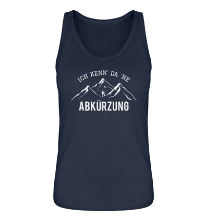 Ich kenne da ne Abkürzung - Damen Organic Tanktop' berge wandern Navyblau