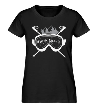 Après Queen - Damen Premium Organic T-Shirt ski Schwarz